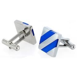West Coast Jewelry Stainless Steel Mother of Pearl Inlay Cuff Links West Coast Jewelry Cuff Links