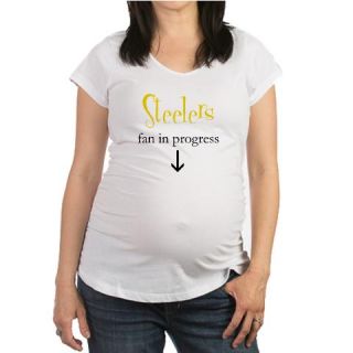  Steelers Fan in Progress Maternity T Shirt