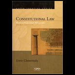 Constitutional Law  Principles and Policies