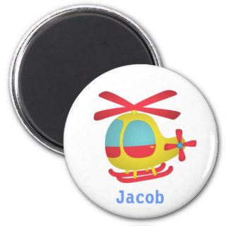 Cute and Colourful Helicopter for Kids Refrigerator Magnet