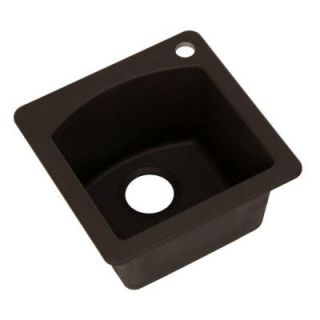 Blanco Diamond Dual Deck Composite 15 in. x 15 in. x 8 in. 1 Hole Bar Sink in Cafe Brown 440202