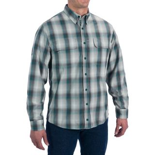Woolrich Cross Country Pattern Tech Shirt   UPF 40+  Roll Up Long Sleeve (For Men)   PALMETTO (L )