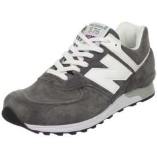 New Balance Men's M576 Premium Pigskin Bring Back Sneaker, Grey, 10 D(M) US Fashion Sneakers Shoes