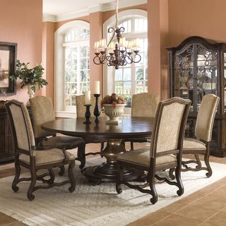 Coronado 7 piece Round Table Dining Set with Arm Chairs ART Dining Sets
