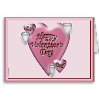Happy Valentine's Day Mom & Dad Greeting Cards
