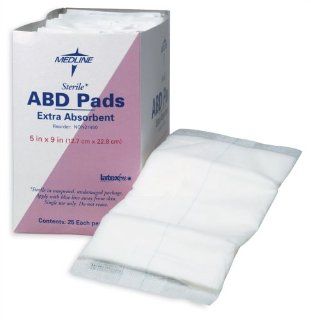 Medline Abdominal (ABD) Non Sterile 8x7.5 Pads   Case of 576 pads Health & Personal Care