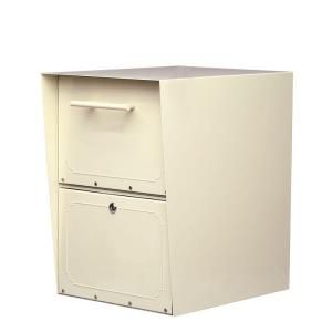 Architectural Mailboxes Oasis Sand Post Mount or Column Mount Locking Drop Box 5103S