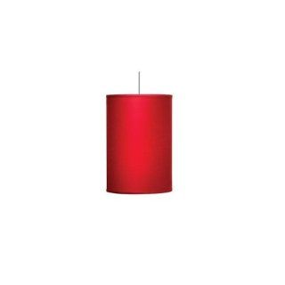 Delancey 4 Light Mini Drum Pendant Finish / Shade / Bulb Type / Volts Satin Nickel / Red / Fluorescent / 120   Ceiling Pendant Fixtures  
