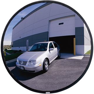 See All Outdoor Convex Safety Mirror   18 Inch Diameter, Acrylic, 20 Ft. View,