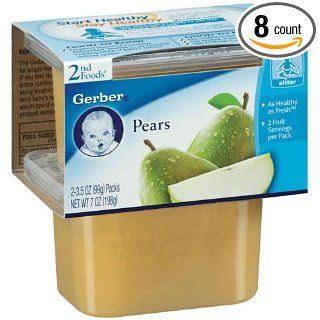 Gerber 2nd Foods NatureSelect Baby Food, Pears, 2 ea