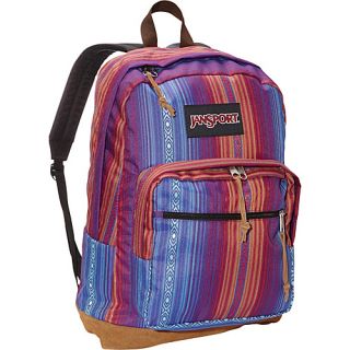 Right Pack Laptop Backpack Vivid Purple Acapulco Ombre Stripe   JanSpor