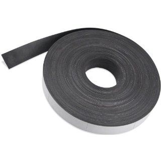 Flexible Magnet Strip with White Vinyl Coating, 1/32" Thick, 1" Height, 200 Feet, Scored Every 4", 1 Roll with 597   1" x 4" pieces Industrial Flexible Magnets