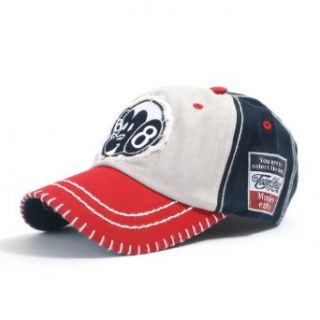ililily Two tone Vintage Monkey Character Patched Big Stitch Baseball Cap Precurved Bill with Adjustable Strap Snapback Trucker Hat (ballcap 577 2) at  Mens Clothing store