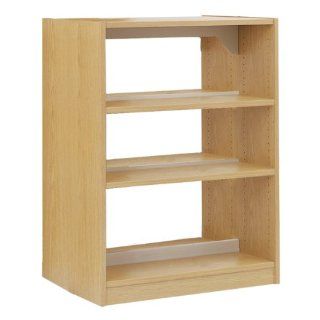 Double Sided Wood Shelving   Starter Unit (42" H)   Bookcases