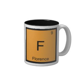 Florence Name Chemistry Element Periodic Table Coffee Mugs
