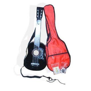 25" Kid's Toy Guitar with Carrying Bag and Accessories   Black Musical Instruments