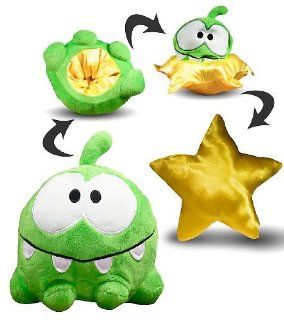 Happy Om Nom to Star ~5" Cut The Rope Convertible Plush Toys & Games