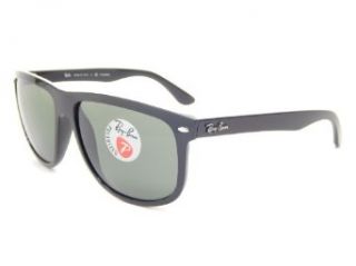 Ray Ban RB4147 601/58 Black/Crystal Green Polarized 60mm Sunglasses Clothing