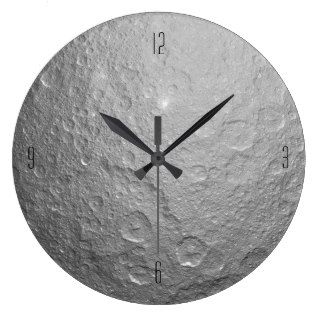Moon Surface Texture Wall Clocks