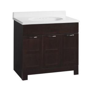 American Classics Casual 36 in. W x 21 in. D x 33 1/2 in. H Vanity Cabinet Only in Java CJVM36Y