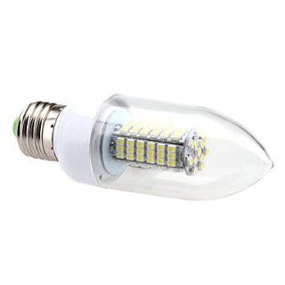 E27 7W 120x3528 SMD 580 630LM 5500 6500K Natural White Light LED Candle Bulb (220 240V)   Led Household Light Bulbs  