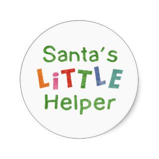 Santa's Little Helper Stickers