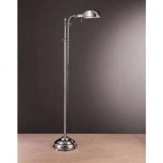 Ambience 20760 602 Traditional/Classic Floor Lamp from the Pharmacy Collection, Satin Nickel    