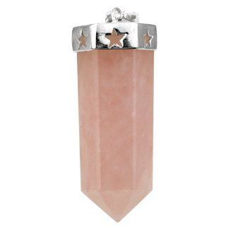 Easigo Jewelry Rose Quartz Sterling Silver Pendant pd602qz Jewelry