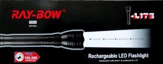 RAY BOW RECHARGEABLE LED FLASHLIGHT TD602 3D CELL   Basic Handheld Flashlights  