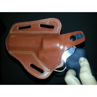 Gould & Goodrich 803 94 Gold Line Three Slot Pancake Holster (Chestnut Brown) Fits RUGER 4" Bbl., GP100, Security Six, Service Six, Speed Six; S&W 44, .357, 581, 586, 681, 686, 696  Gun Holsters  Sports & Outdoors