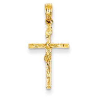 14k Inri Hollow Crucifix Pendant Jewelry