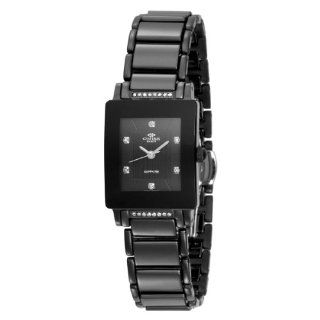 Oniss Paris Women's ON604 LGM BLK Prezioso Diamond Stainless Steel and Ceramic Watch Watches