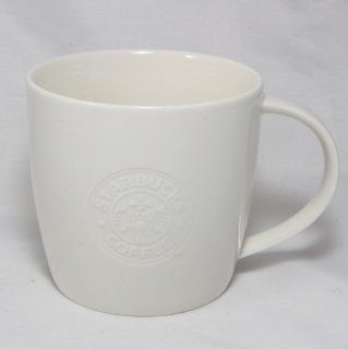 Starbucks Coffee Mug White with Mermaid Logo 2009 Kitchen & Dining