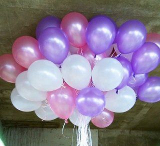 NEO 10'' White & Pink & Purple Round Balloons for Party Decoration 100pcs Toys & Games