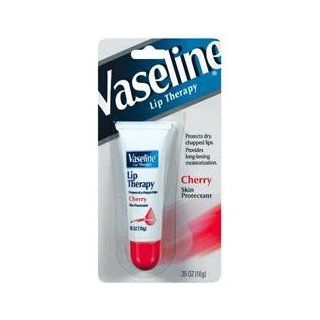 Vaseline Lip Therapy, Cherry, 0.35 Ounce (Pack of 12)  Lip Balms And Moisturizers  Beauty