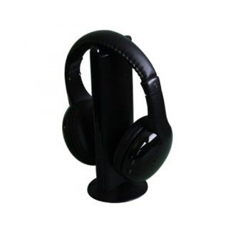 Axess HPW605 BK 5 in1 Wireless/Wired headphone for TV   Black