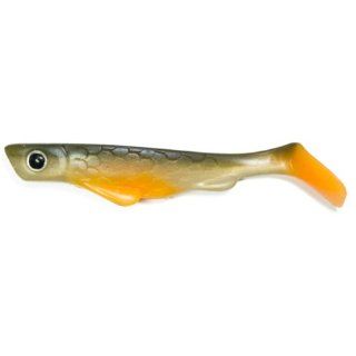 Lunkerhunt Spicy Swim and Jerk Hybrid Bait (FIRE TIGER, 6 Inch) LHSB605  Artificial Fishing Bait  Sports & Outdoors