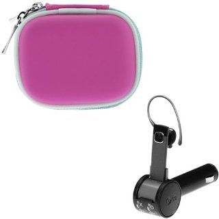 LG HBM 585 Wireless Silm Bluetooth Headset + GTMax Hot Pink Bluetooth Carrying Pouch Case for LG, Nokia, Sanyo, HTC, Google, T Mobile, Motorola, Samsung, Android, iPhone, Blackberry and Windows Smartphones Cell Phones & Accessories