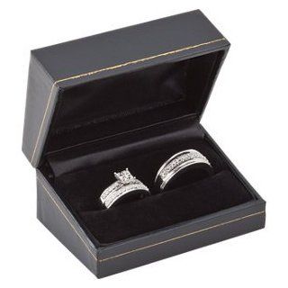 Sterling Silver .045 Ctw Complete Wedding Set, Size 6 Jewelry
