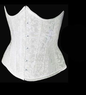 Angel&Me Sexy X Large Size white Spandex damask Waistnipper underbust Corset Bustiers SHDI9427bai X Large Health & Personal Care