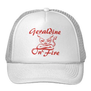 Personalized Geraldine On Fire Mesh Hat