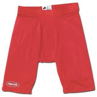 Reusch 29150 Padded Compression Short (Red, Small)  Soccer Goalie Shorts  Sports & Outdoors