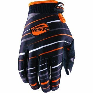 MSR Racing Axxis Men's MX/Off Road/Dirt Bike Motorcycle Gloves   Black/Orange / X Large Automotive