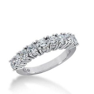 Diamond Wedding Ring 2 Round Stone 0.10 2 Round Stone 0.12 ct 2 Round Stone 0.15 ct 1 Round Stone 0.25 ct Total 0.99 ctw. 589 WR2341 Wedding Bands Wholesale Jewelry
