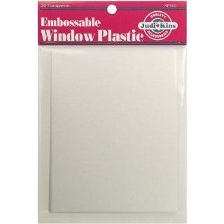 JudiKins Embossable Window Plastic Sheets 4.25x5.5" 20/Pkg. Clear