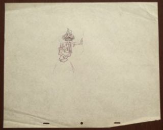 Original Disney Studio Drawing of Ludwig Von Drake Entertainment Collectibles