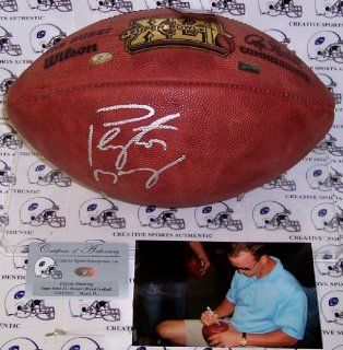 Peyton Manning Autographed Hand Signed Super Bowl 41 XLI Official Wilson NFL Leather Football   PSA/DNA Sports Collectibles