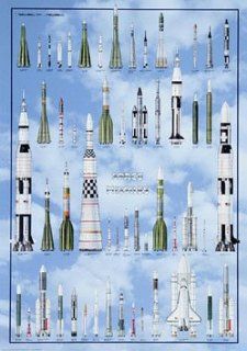 Rockets and Space Missles, History Comparison Chart Toys & Games