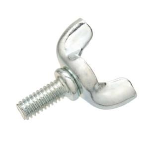 Everbilt 1/4 in. 20 x 3/8 in. Zinc Plated Stamped Steel Wing Screw 66728