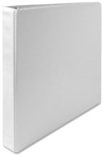 S.P. Richards Company Round Ring View Binder, 1 Inch Capacity, 11 x 8 1/2 Inches, White (SPR19601) 
